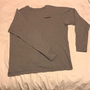 Patagonia light gray long sleeve
